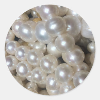 Pearl Runder Aufkleber