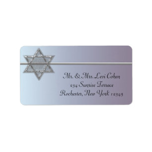 Pearl Silver Star von David Address Labels Adressaufkleber