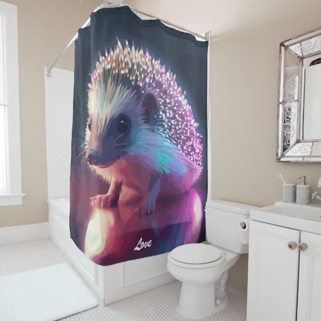 Pearl the Igel Duschvorhang (Beispiel)