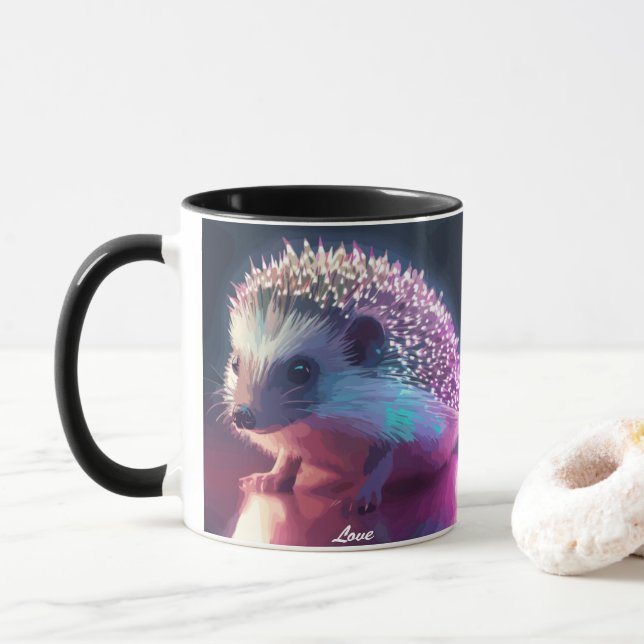 Pearl the Igel Tasse (Mit Donut)