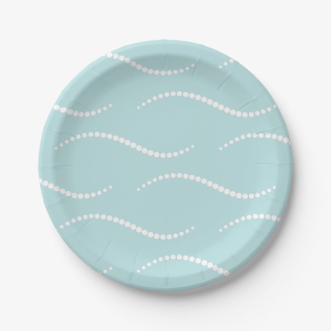 Pearl Waves Pappteller (Vorderseite)