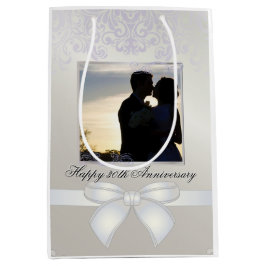 Pearl Wedding Anniversary Lovely Foto Couple Mittlere Geschenktüte