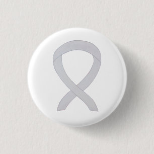 Pearl White Awareness Ribbon Benutzerdefinierte An Button