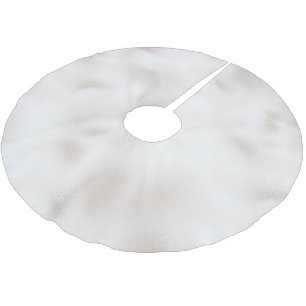 Pearl White Christmas Polyester Weihnachtsbaumdecke