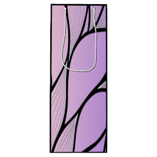 Pearlescent Lila Creative Verlass Pattern Geschenktüte Für Weinflaschen