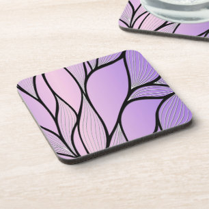 Pearlescent Lila Creative Verlass Pattern Getränkeuntersetzer