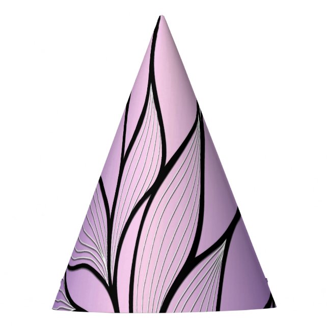 Pearlescent Lila Creative Verlass Pattern Partyhütchen (Vorderseite)
