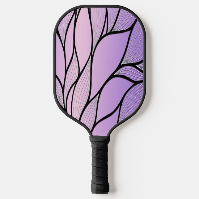 Pearlescent Lila Creative Verlass Pattern Pickleball Schläger (Vorderseite)