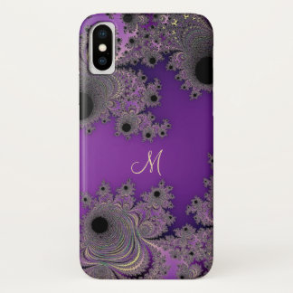 Pearlescent lila Fraktal-Monogramm iPhone Kasten Case-Mate iPhone Hülle