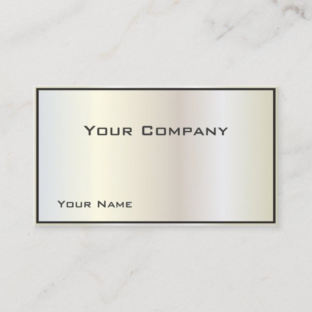 Pearlized Gradient Business Card Visitenkarte (Vorderseite)