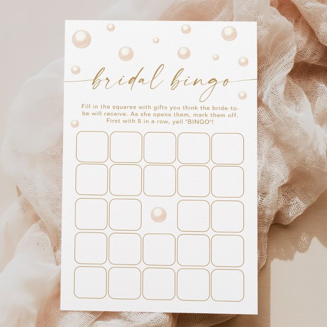 Pearls and Prosecco Brautparty Bingo Game (Von Creator hochgeladen)