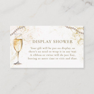 Pearls and Prosecco Brautparty Enclosure Card Begleitkarte