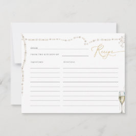 Pearls and Prosecco Brautparty Rezept Card