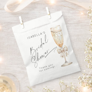 Pearls and Prosecco Brautparty Vielen Dank Geschenktütchen