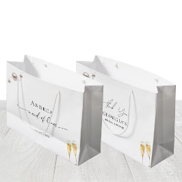 Pearls and Prosecco Trauzeugin Vielen Dank Große Geschenktüte