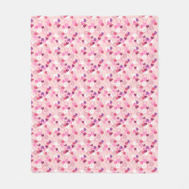 Pearls, Flowers, & Pink Fleecedecke