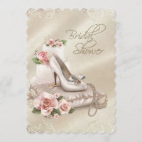 Pearls High Heel Shoel Brautparty