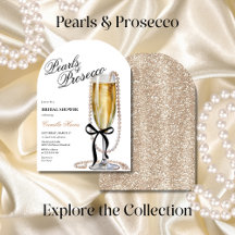 Pearls & Prosecco Black Bow Brautparty