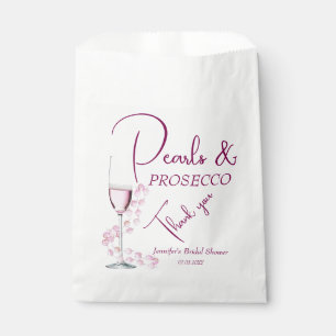 Pearls & Prosecco Brautparty Gastgeschenk Hochzeit Geschenktütchen