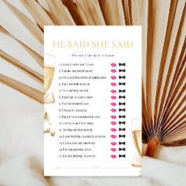 Pearls Prosecco Er hat Brautparty Game gemacht