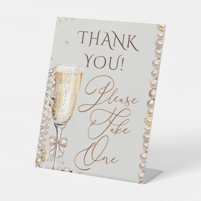 Pearls & Prosecco S'Il Vous Plaît Prendre Un Signe (Recto)