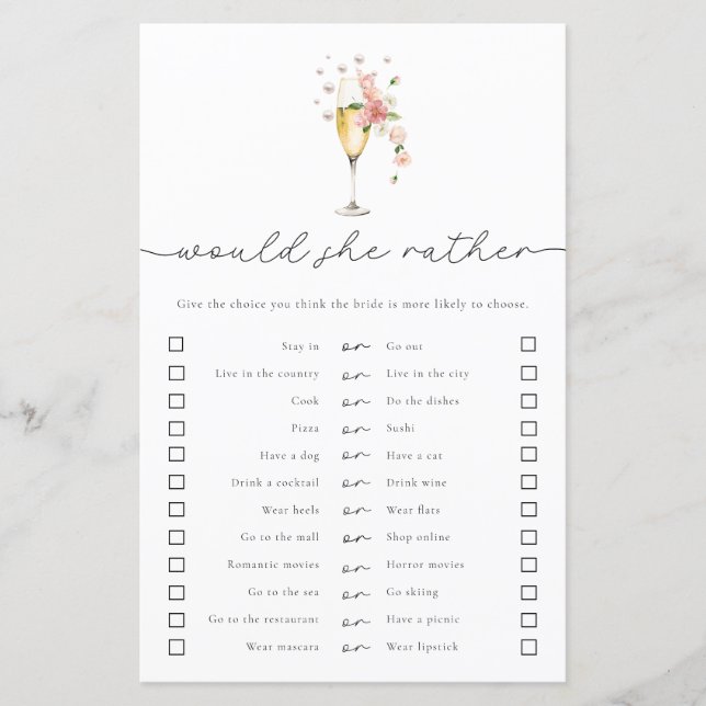Pearls & Prosecco würden eher Bridal spielen (Vorderseite)