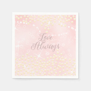 Pearls Shine Peach Serviette