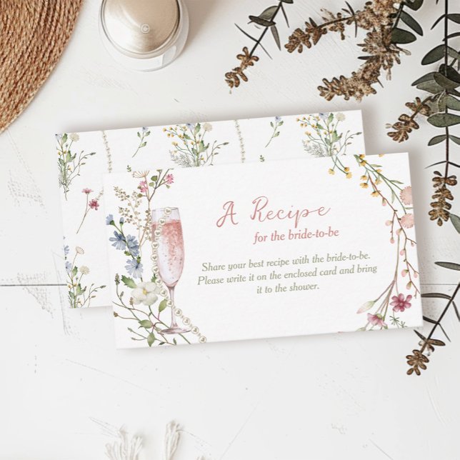 Pearls und Prosecco-Brautparty Begleitkarte (Von Creator hochgeladen)