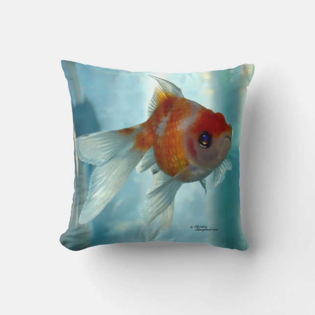 Pearlscale Oranda Goldfisch-Kissen Kissen (Vorderseite)