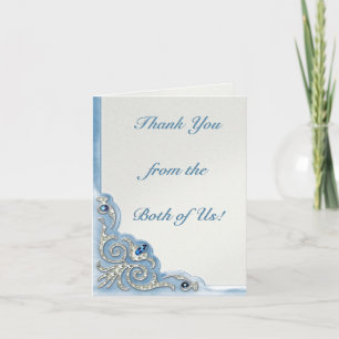 Pearly Blue (Thank You Note) Dankeskarte
