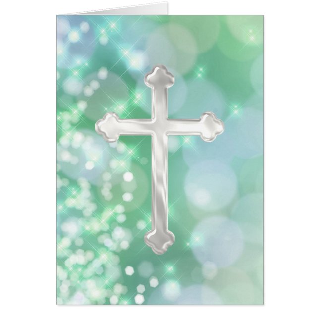 Pearly Cross mit Aqua Sparkle (Vorne)