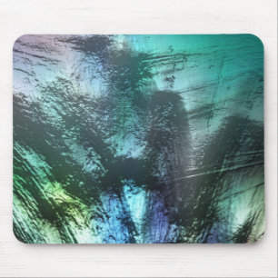 Pearly rock Textur in blauem Zyan bis silvery grau Mousepad