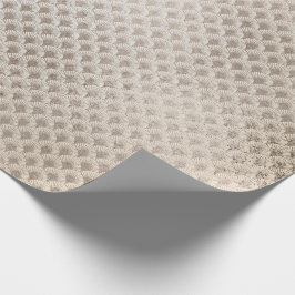 Pearly Titanium Ivory Seashells Art Deco Glass Geschenkpapier