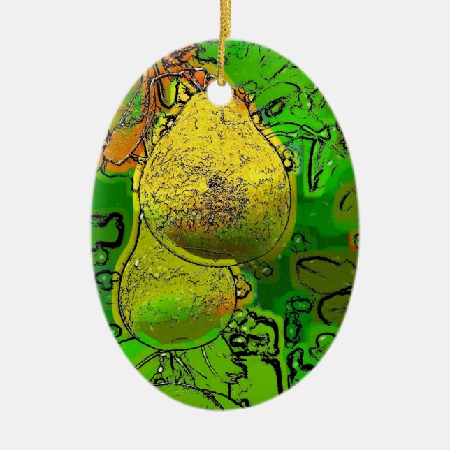 PEARS KERAMIK ORNAMENT (Vorne)