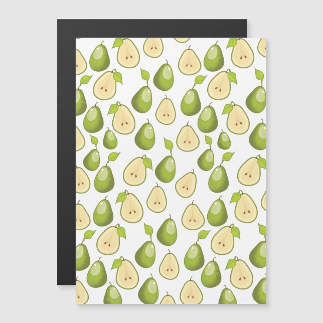 Pears Pattern Magnetkarte (Vorne/Hinten)