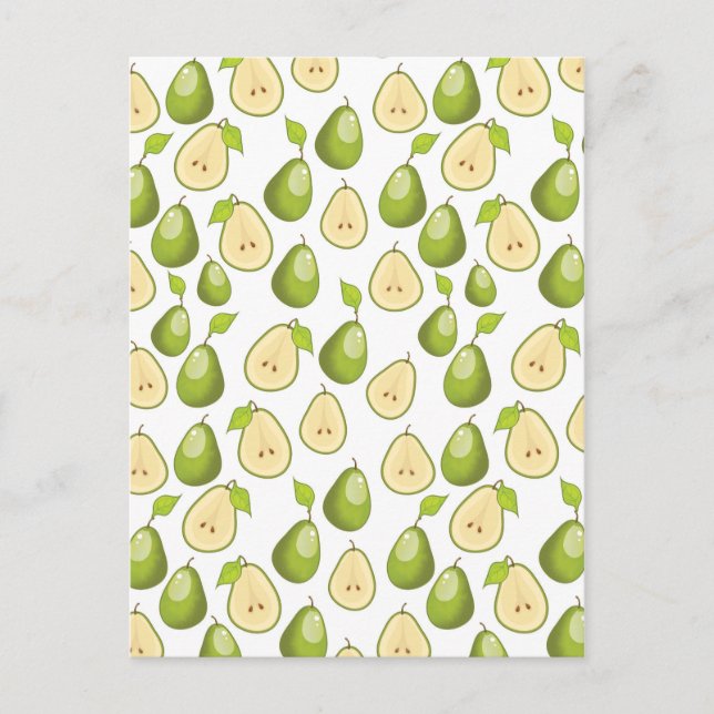 Pears Pattern Postkarte (Vorderseite)
