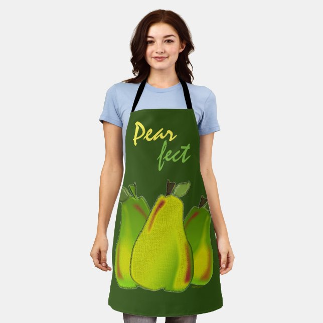 PEARS Perfekte Handgezeichnete Kunst Schürze (Getragen)