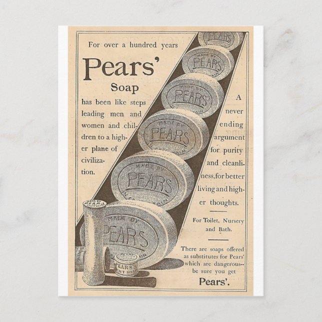 Pears' Seife Postkarte (Vorderseite)