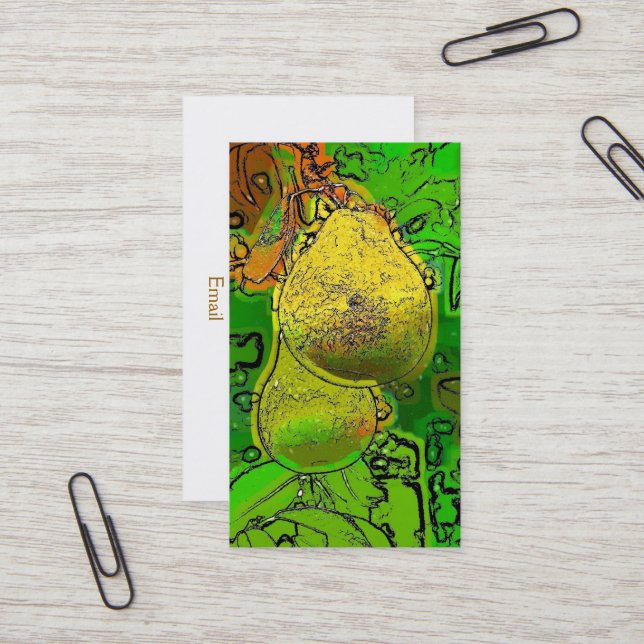 PEARS VISITENKARTE (Vorderseite/Rückseite Beispiel)