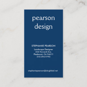 Pearson-Entwurf, Adresse 1, Adresse 2, Kontakt 1… Visitenkarte