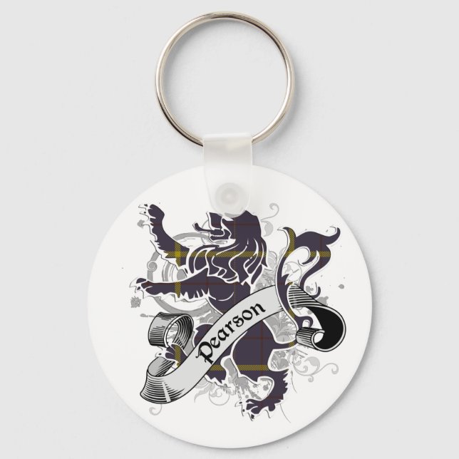 Pearson Tartan Lion Schlüsselanhänger (Vorderseite)