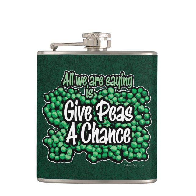 Peas A Chance Flachmann (Vorderseite)
