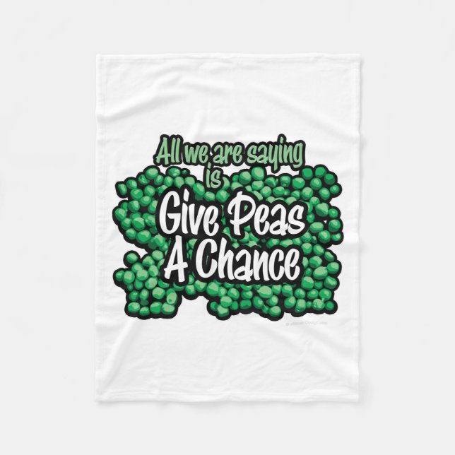Peas A Chance Fleecedecke (Vorderseite)
