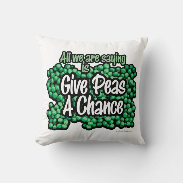 Peas A Chance Kissen (Vorderseite)