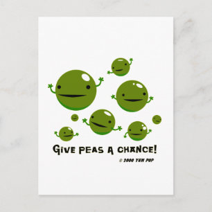 Peas a Chance Postkarte