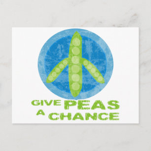 Peas a Chance Postkarte