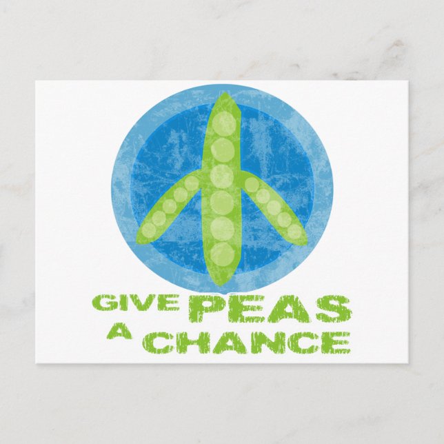 Peas a Chance Postkarte (Vorderseite)