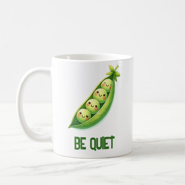 Peas Be Quiet Mug (Gauche)