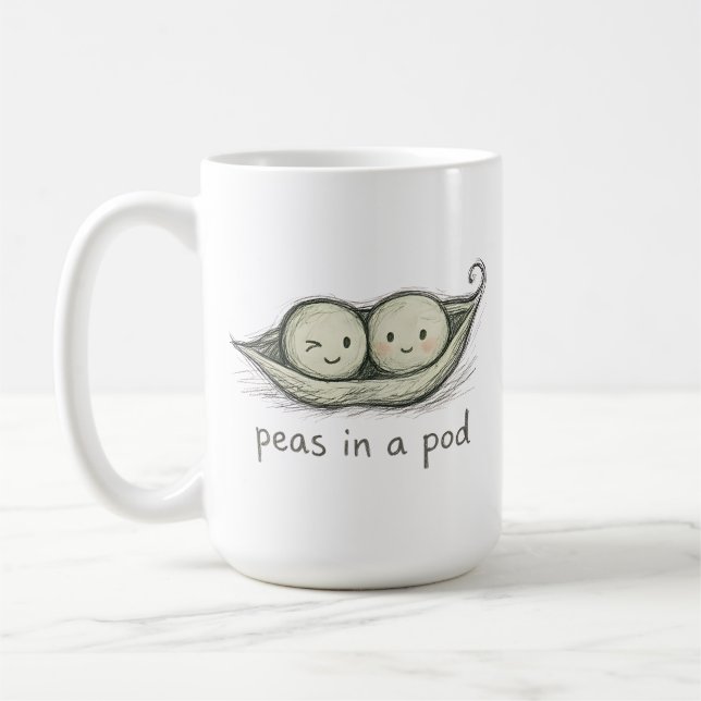 Peas in a Pod Kaffeetasse (Links)