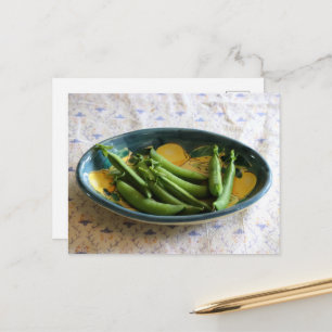 Peas in einer Diskette Postkarte